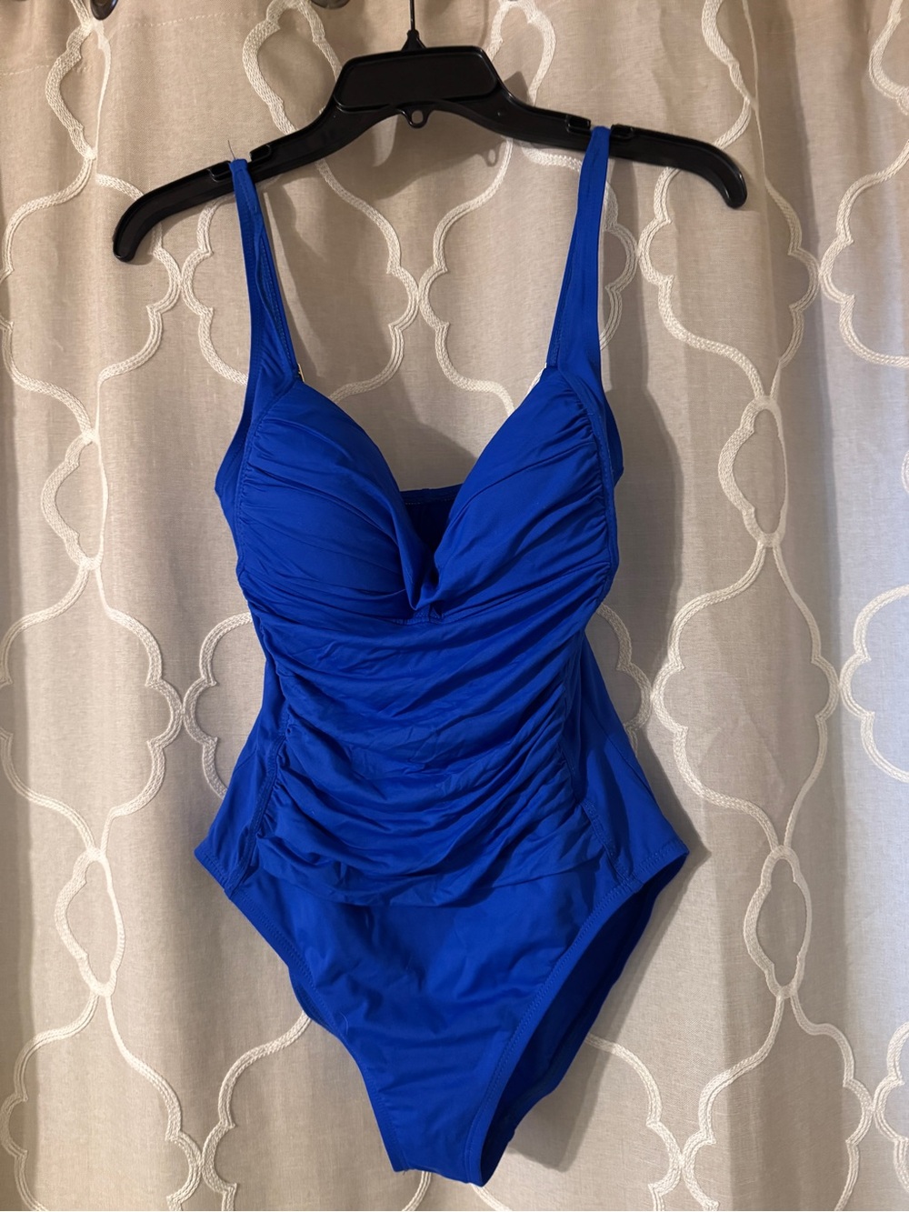 La Blanca Cobalt Blue Ruched One-Piece Swimsuit